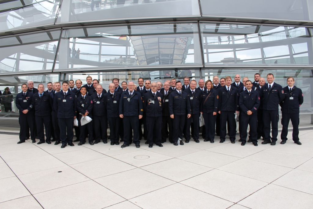 Gruppenfoto Wehrführerfahrt 2016 Berlin