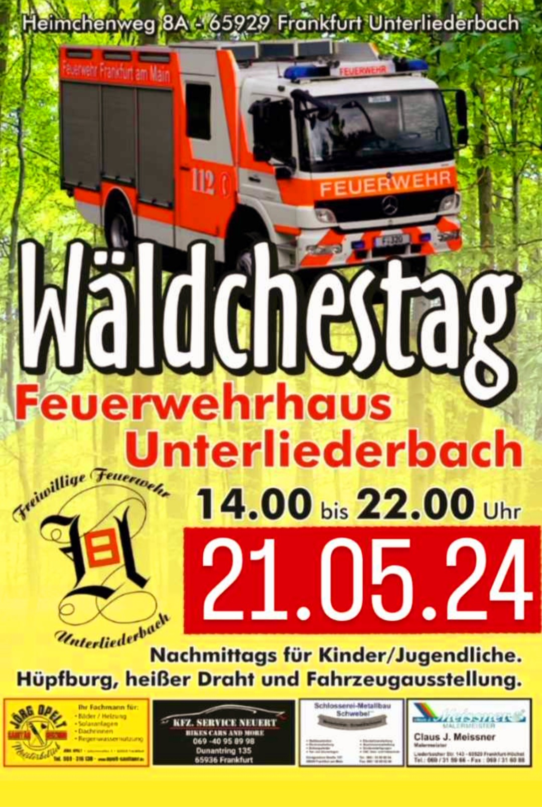 Plakat Wäldchestag FF ULB